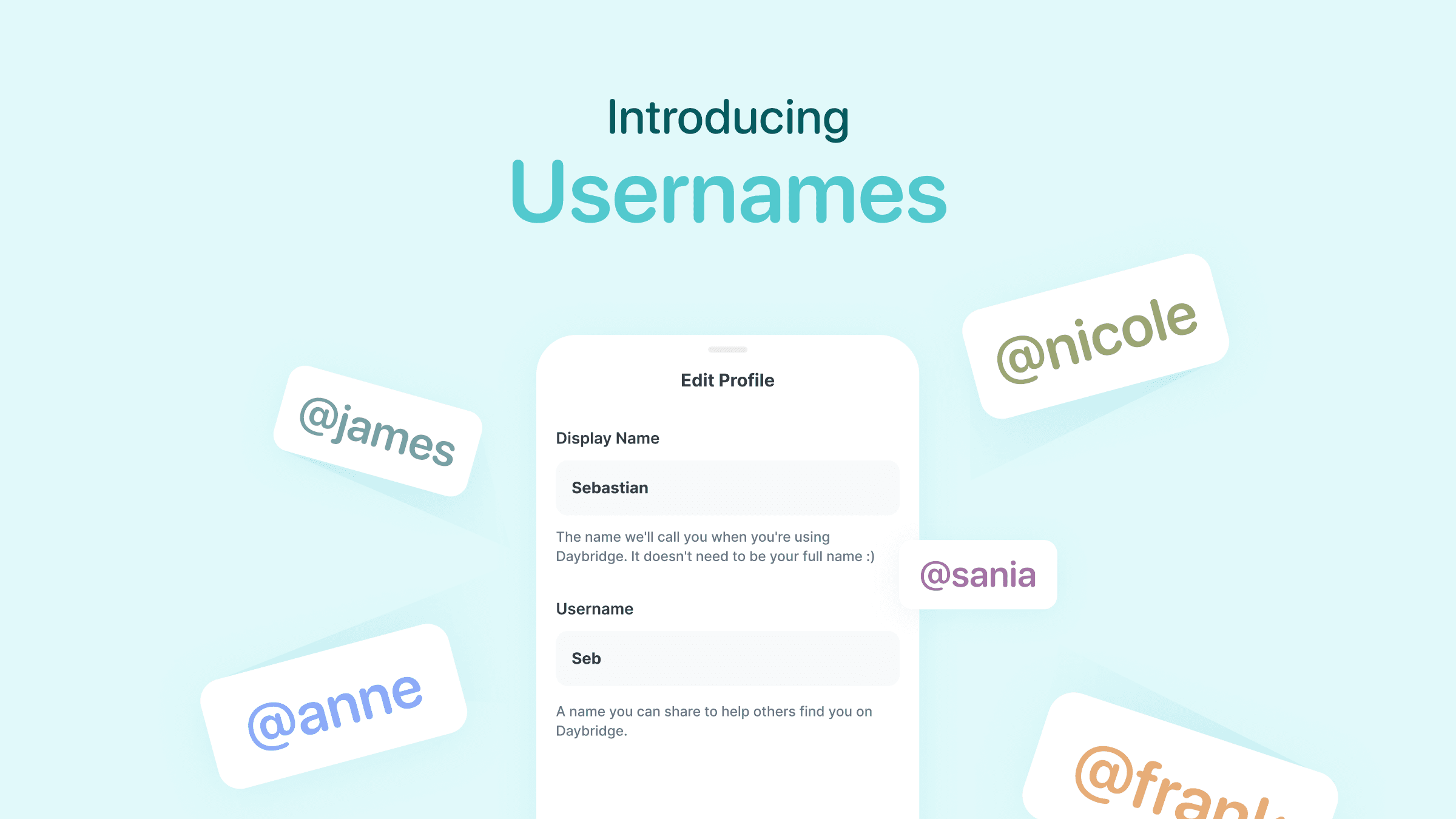 Usernames, Default Calendar on Mobile & More