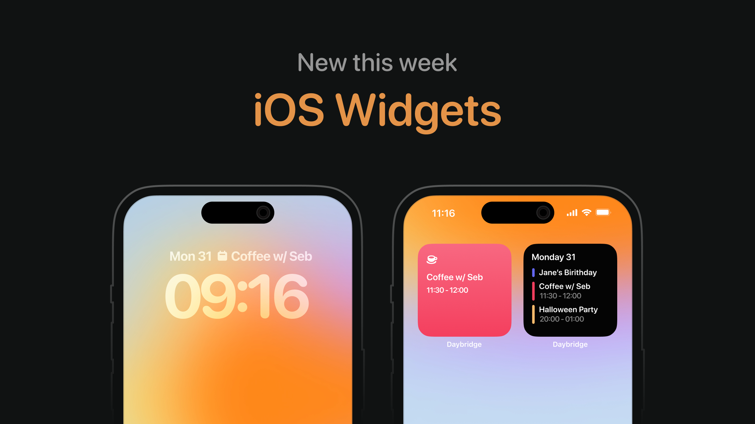 Widgets on iOS and new Web Settings